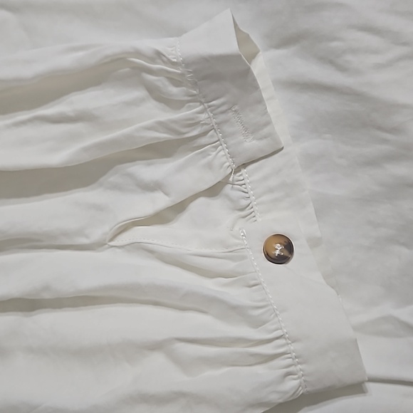 White Button Down Blouse - Picture 2 of 5